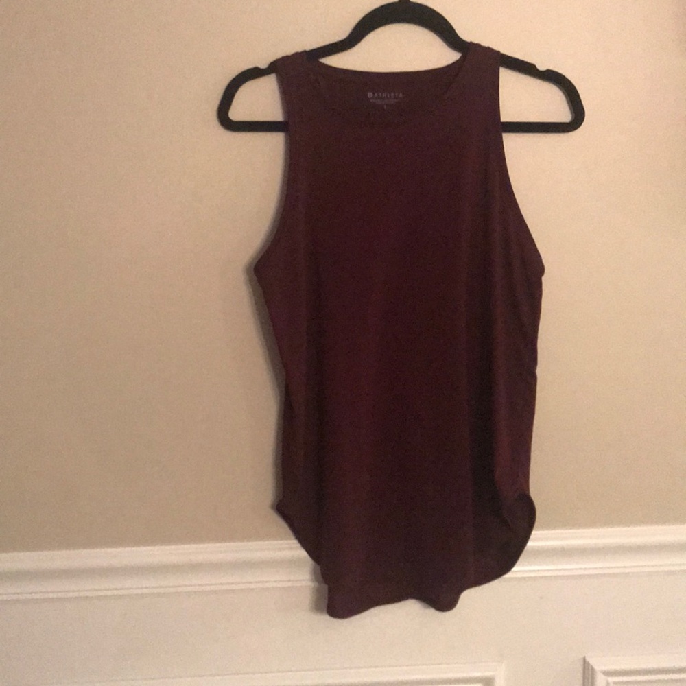 Burgundy Athleta tank top